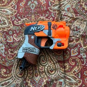 Nerf Micro Shots Blaster in Orange and Brown
